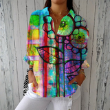 Kotuku - Artistic Floral Blouse